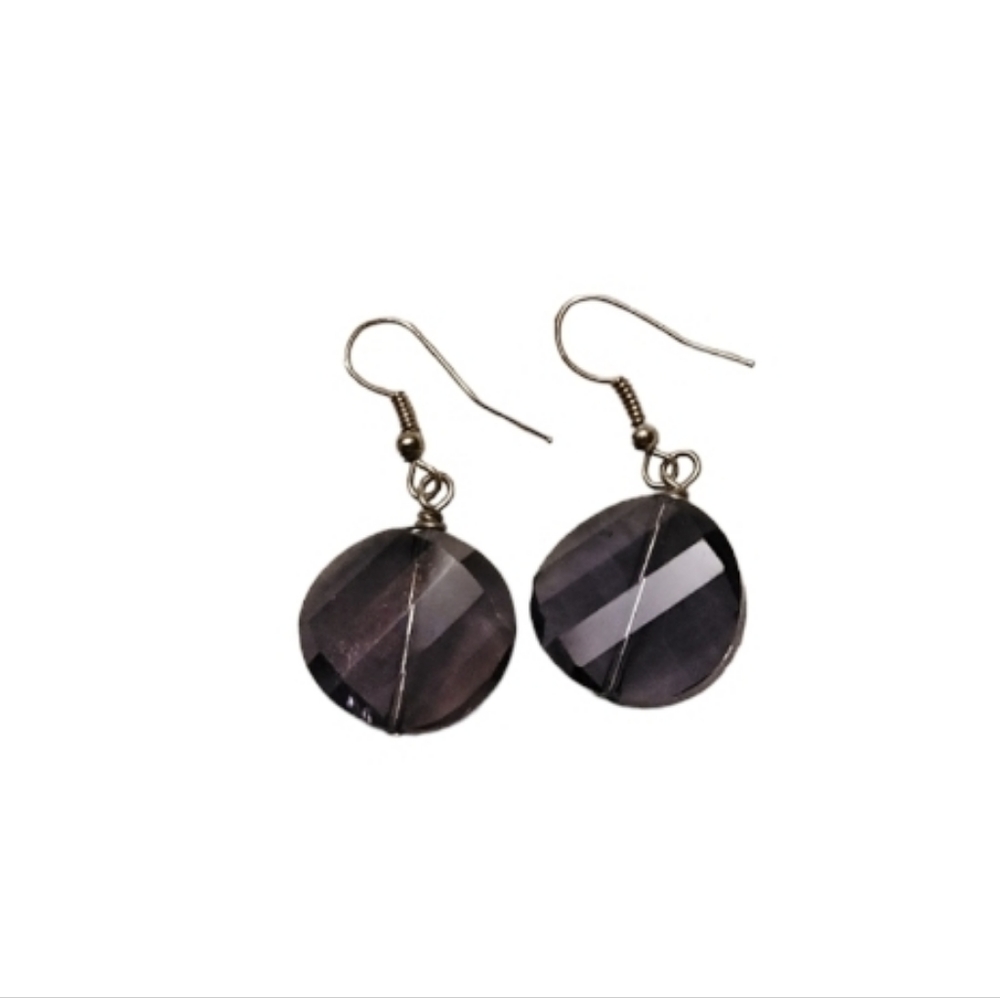 Purple earrings